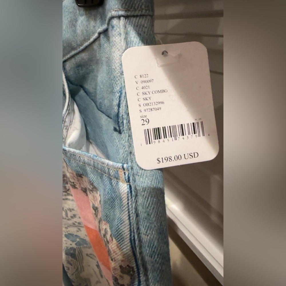 Free People Blue Patchwork soft Jeans🦋✨🦋 - Picture 8 of 16